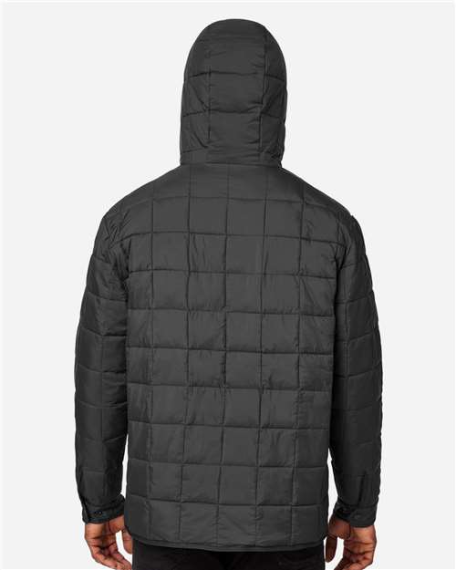 North End Unisex Aura Packable Anorak - NE722 Black