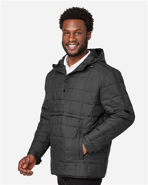 North End Unisex Aura Packable Anorak - NE722 Black