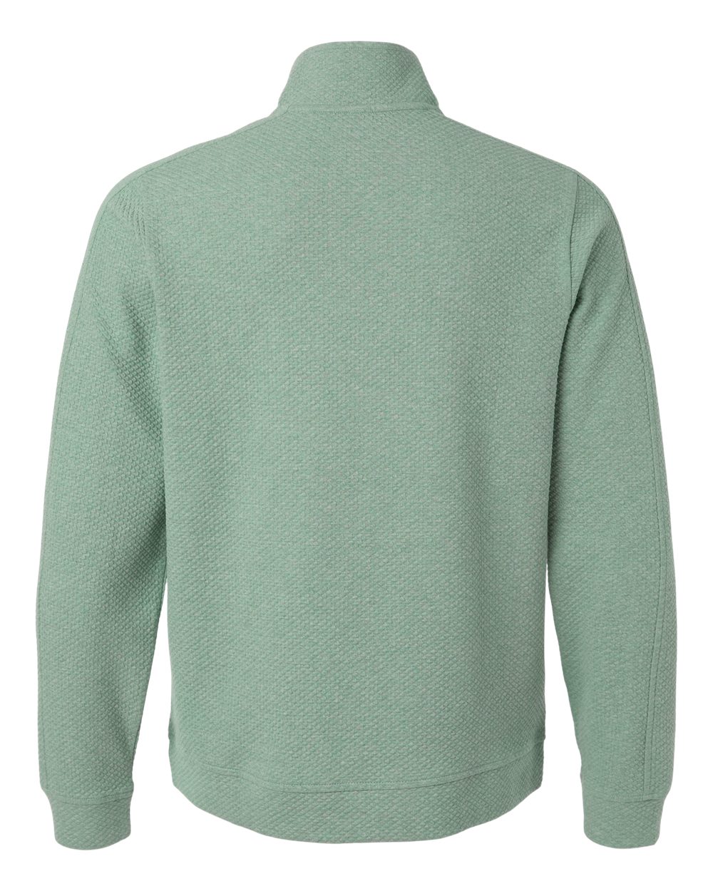 North End Men's Spirit Textured Quarter-Zip Pullover - NE725 Sage Green Heather