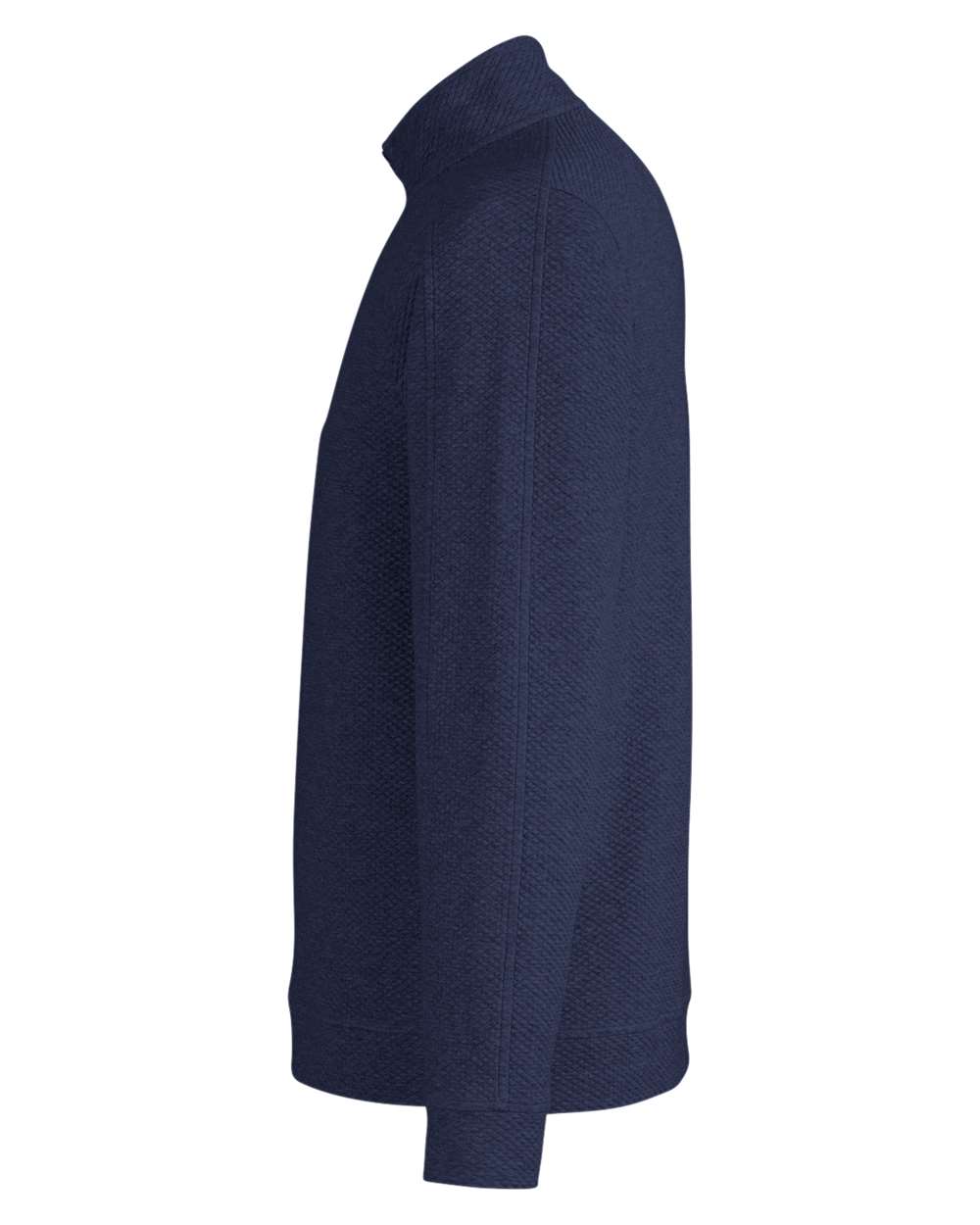 North End Men's Spirit Textured Quarter-Zip Pullover - NE725 Classic Navy Heather