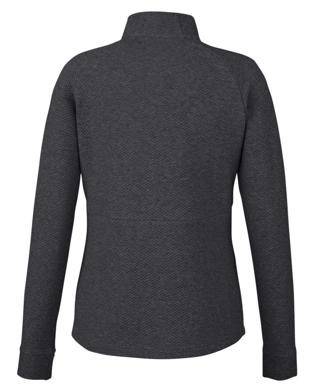 North End Women's Spirit Textured Quarter-Zip Pullover - NE725W Black Heather