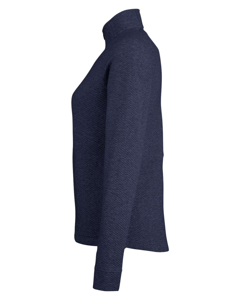North End Women's Spirit Textured Quarter-Zip Pullover - NE725W Classic Navy Heather