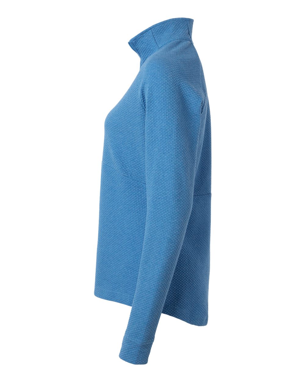 North End Women's Spirit Textured Quarter-Zip Pullover - NE725W Light Nautical Blue Heather