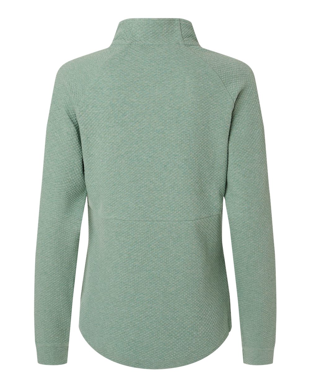 North End Women's Spirit Textured Quarter-Zip Pullover - NE725W Sage Green Heather