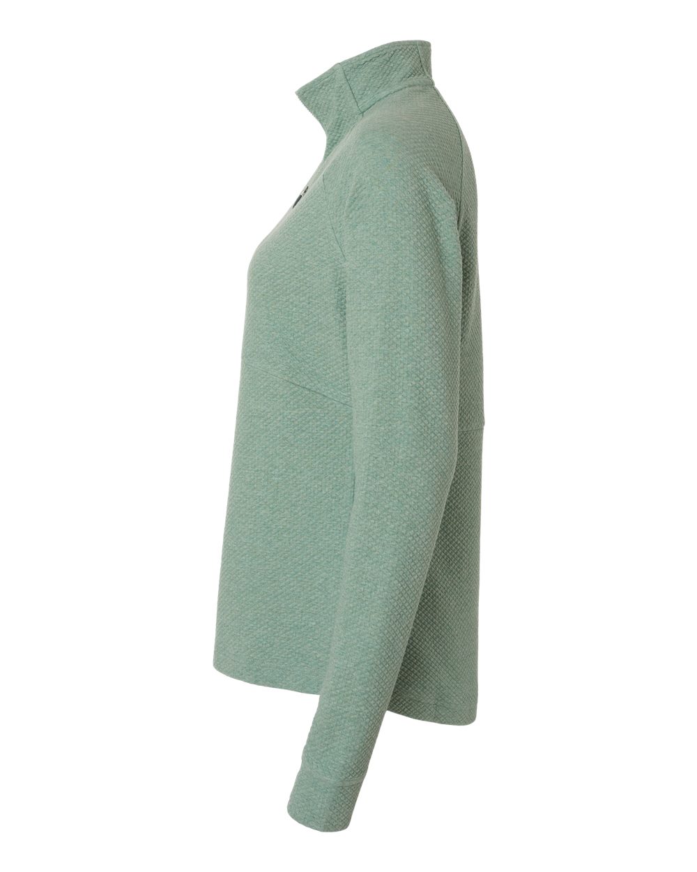 North End Women's Spirit Textured Quarter-Zip Pullover - NE725W Sage Green Heather