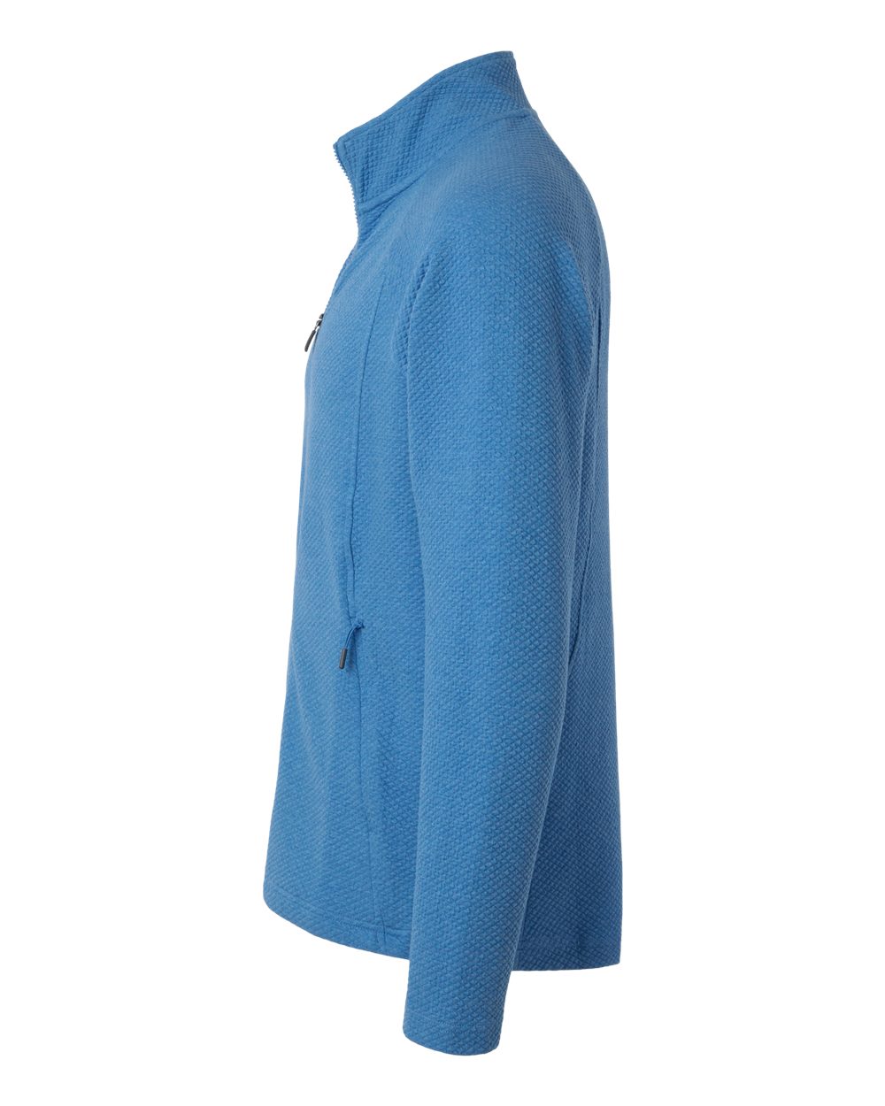 North End Men's Spirit Textured Full-Zip - NE727 Light Nautical Blue Heather