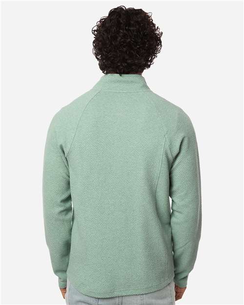 North End Men's Spirit Textured Full-Zip - NE727 Sage Green Heather