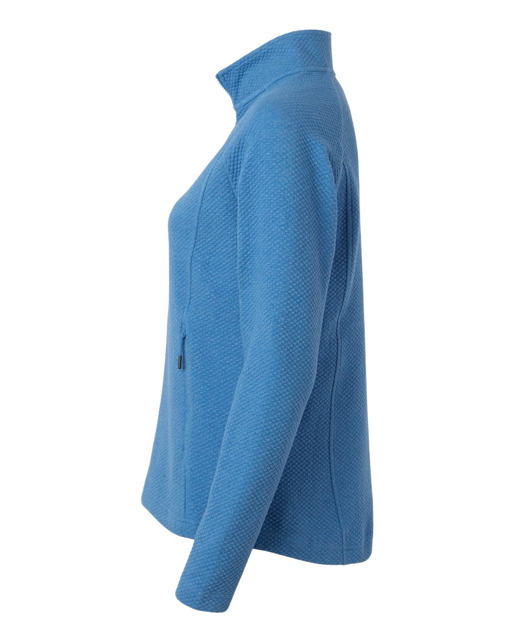 North End Women's Spirit Textured Full-Zip - NE727W Light Nautical Blue Heather