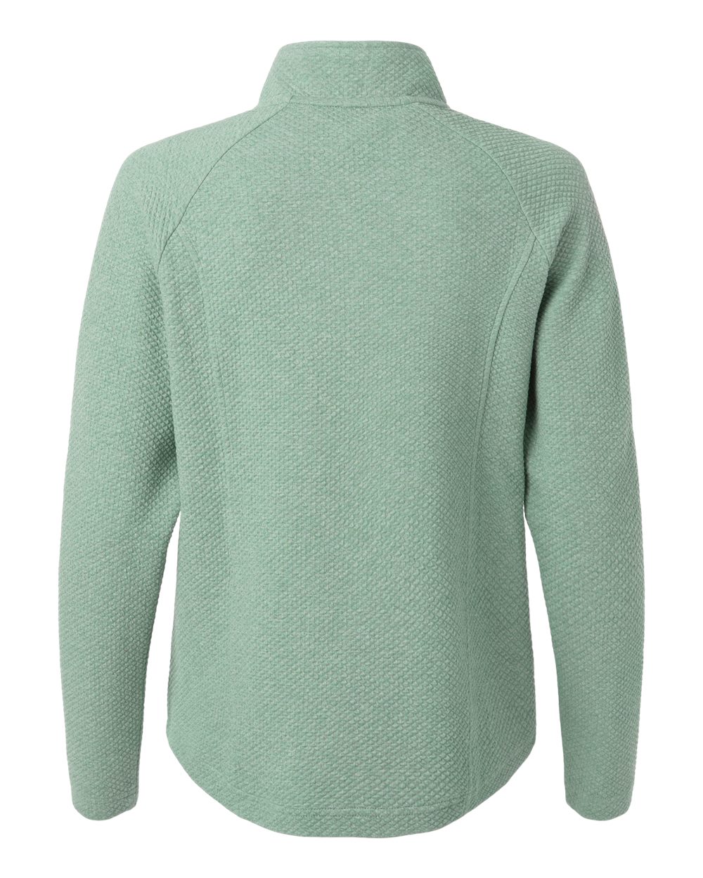 North End Women's Spirit Textured Full-Zip - NE727W Sage Green Heather