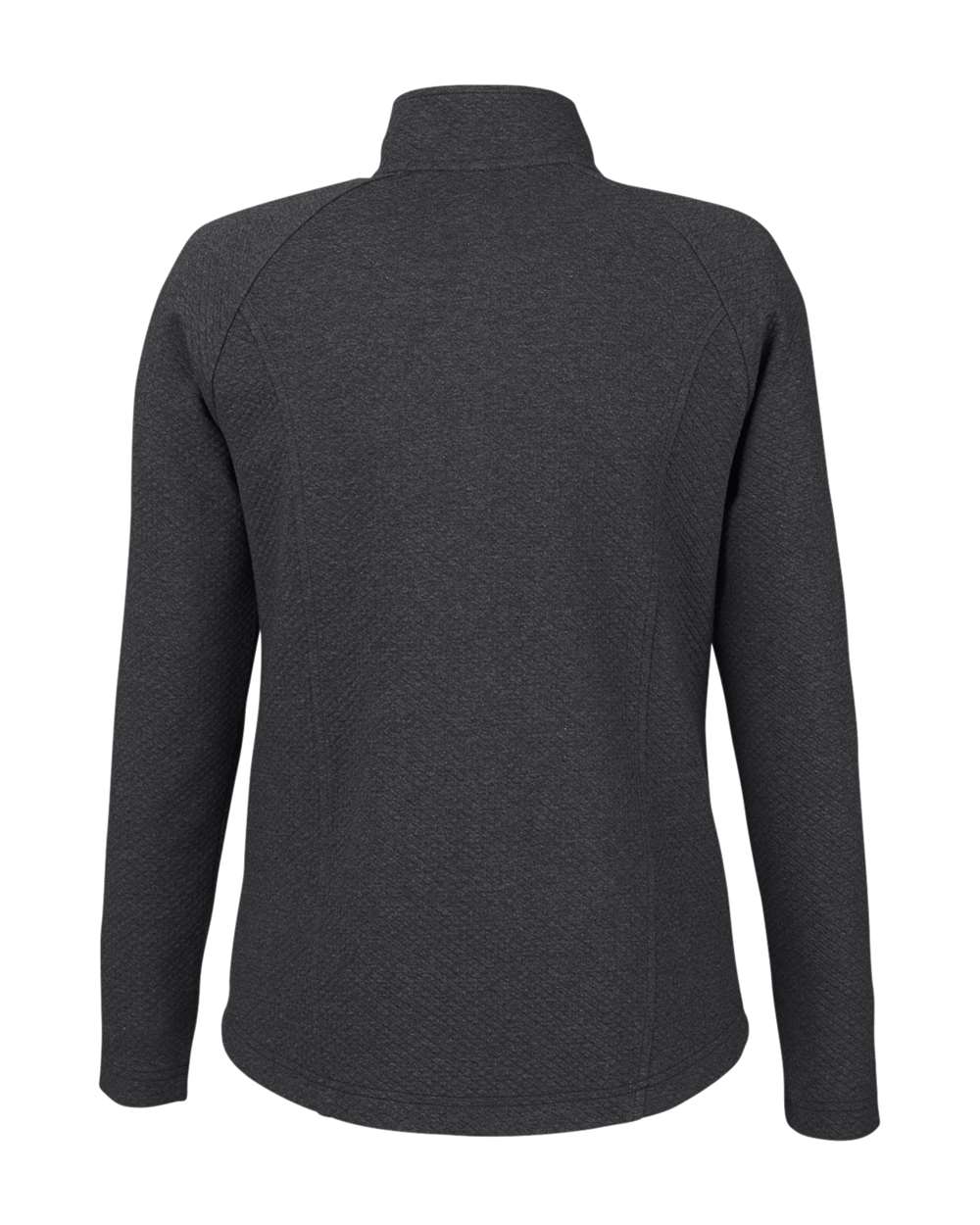 North End Women's Spirit Textured Full-Zip - NE727W Black Heather