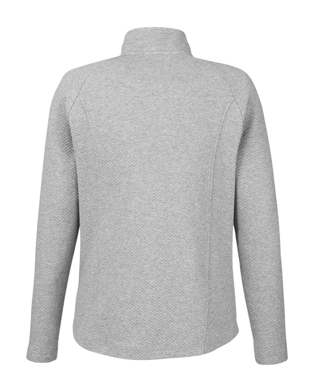 North End Women's Spirit Textured Full-Zip - NE727W Platinum Heather