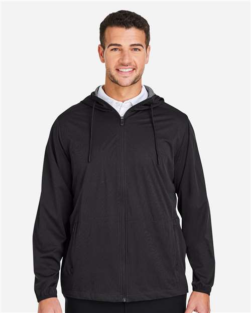 North End Men's Network Lightweight Jacket - NE75 Black Heather