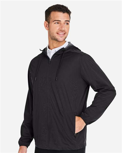 North End Men's Network Lightweight Jacket - NE75 Black Heather