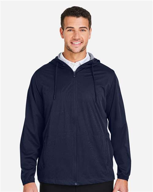 North End Men's Network Lightweight Jacket - NE75 Classic Navy Heather
