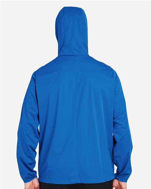North End Men's Network Lightweight Jacket - NE75 Light Nautical Blue Heather