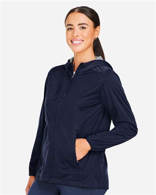 North End Women's Network Lightweight Jacket - NE75W Classic Navy Heather