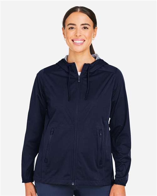 North End Women's Network Lightweight Jacket - NE75W Classic Navy Heather