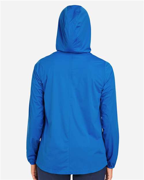 North End Women's Network Lightweight Jacket - NE75W Light Nautical Blue Heather