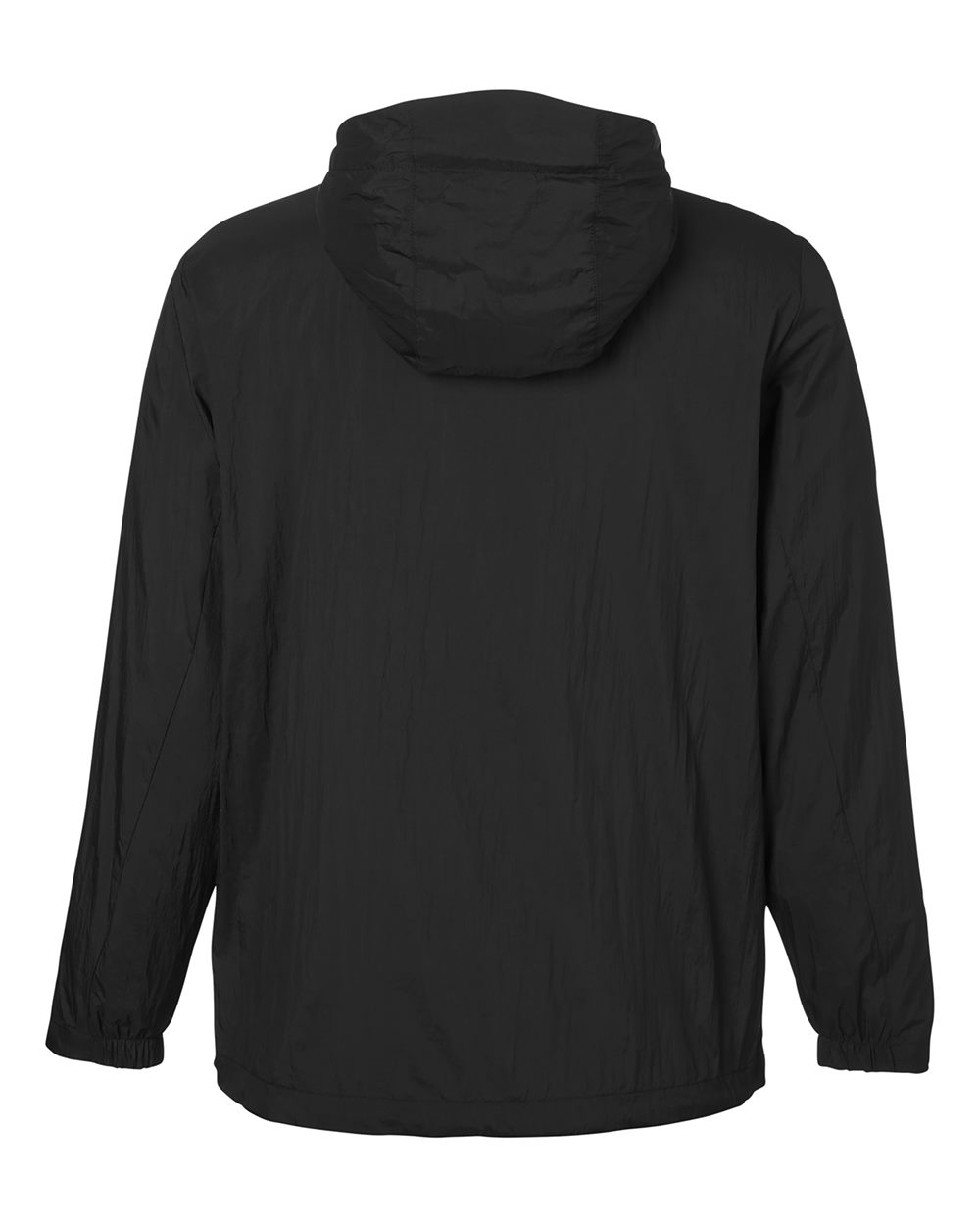 North End Men's Aura Lightweight Packable Anorak - NE810 Black- Carbon