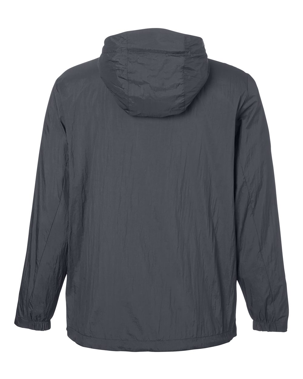North End Men's Aura Lightweight Packable Anorak - NE810 Carbon- Black