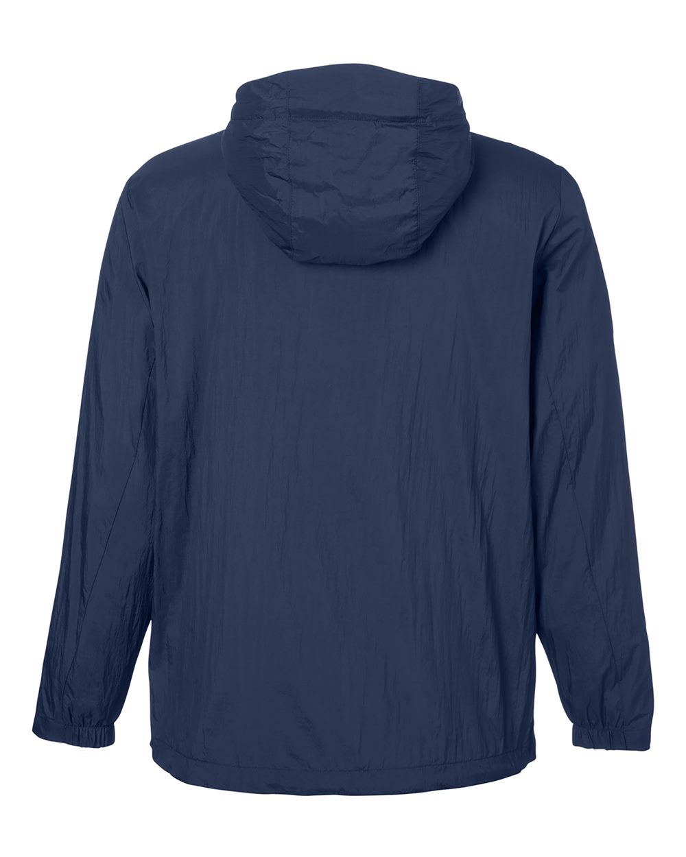 North End Men's Aura Lightweight Packable Anorak - NE810 Classic Navy- Carbon