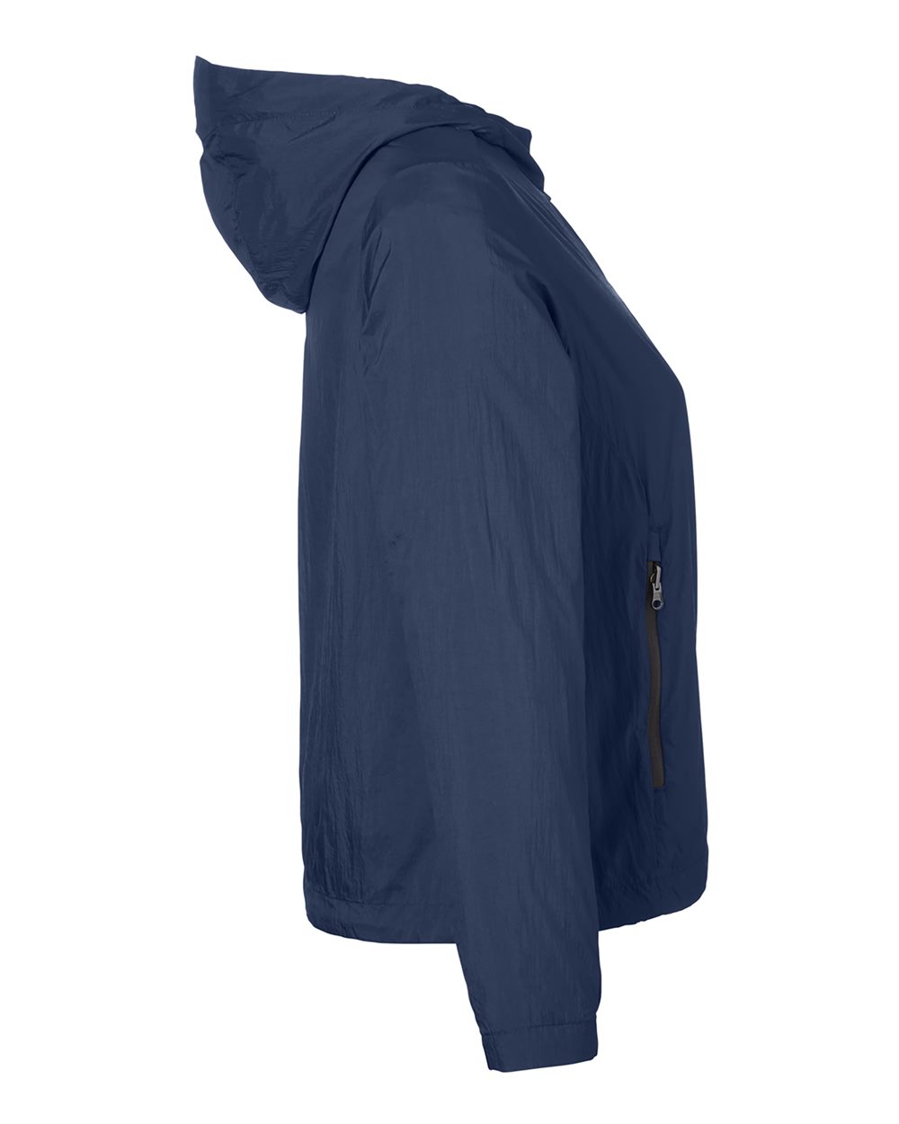 North End Women's Aura Lightweight Packable Anorak - NE810W Classic Navy- Carbon