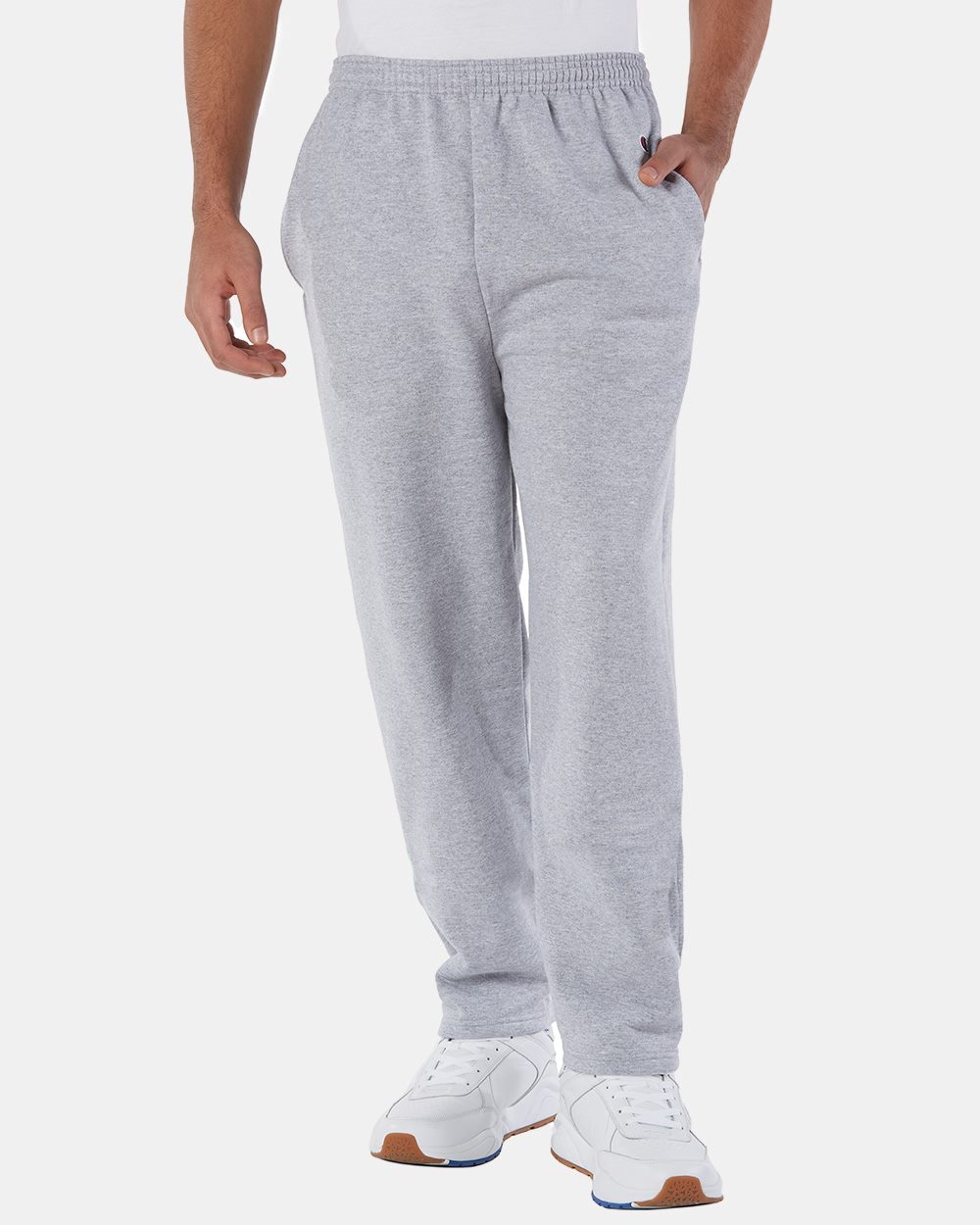 Champion Unisex Powerblend® Open-Bottom Sweatpants with Pockets - P800