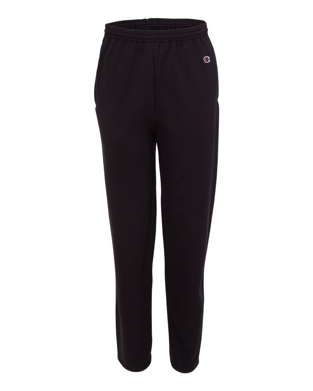 Champion Unisex Powerblend® Open-Bottom Sweatpants with Pockets - P800 Black