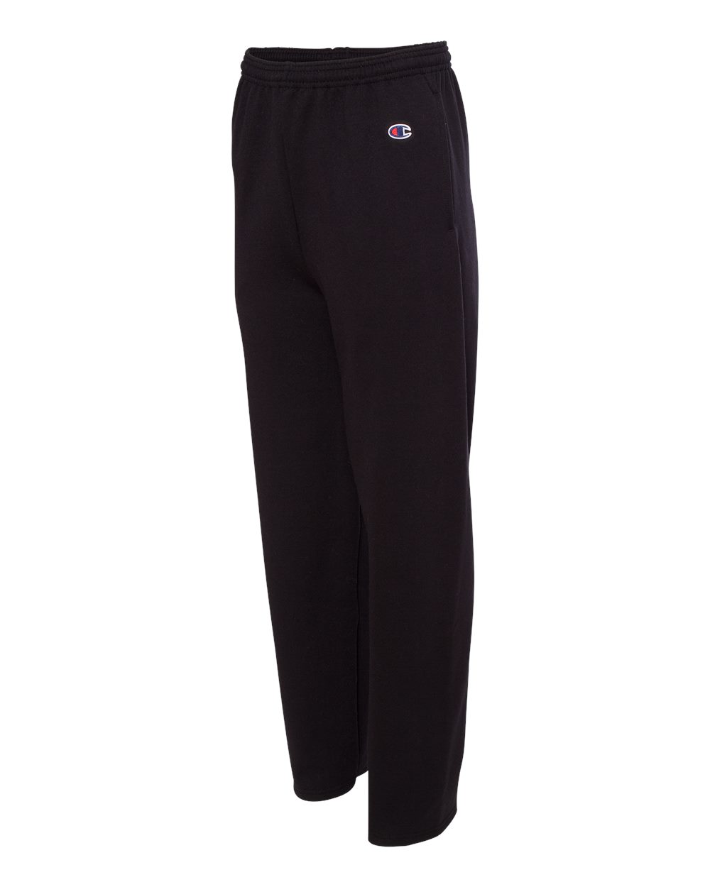 Champion Unisex Powerblend® Open-Bottom Sweatpants with Pockets - P800 Black