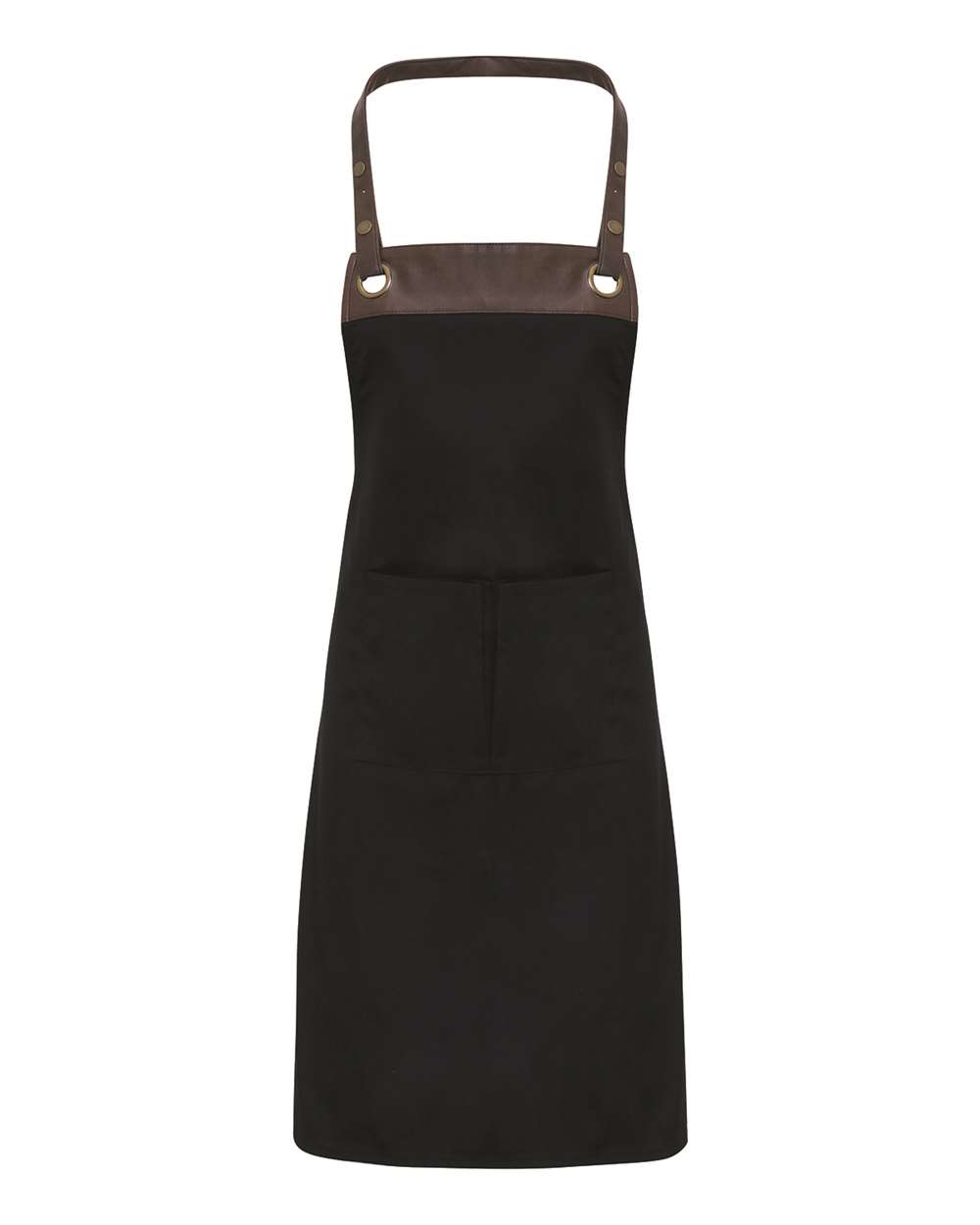 Artisan Collection by Reprime Espresso Bib Apron - RP123 Black- Brown
