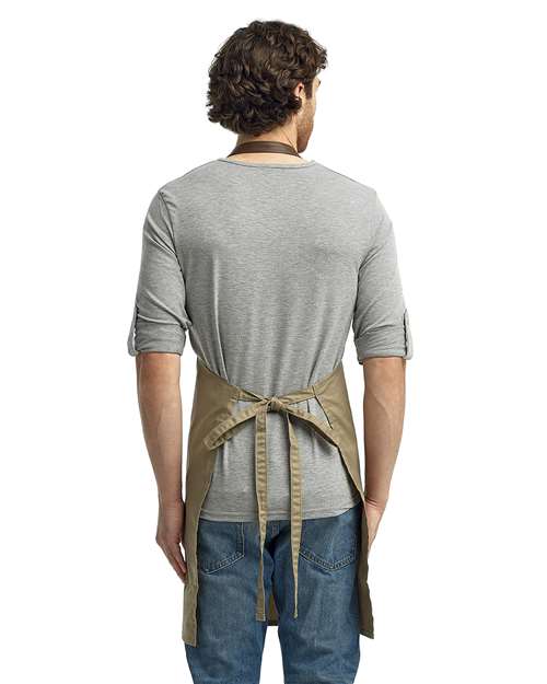 Artisan Collection by Reprime Espresso Bib Apron - RP123 Khaki- Brown
