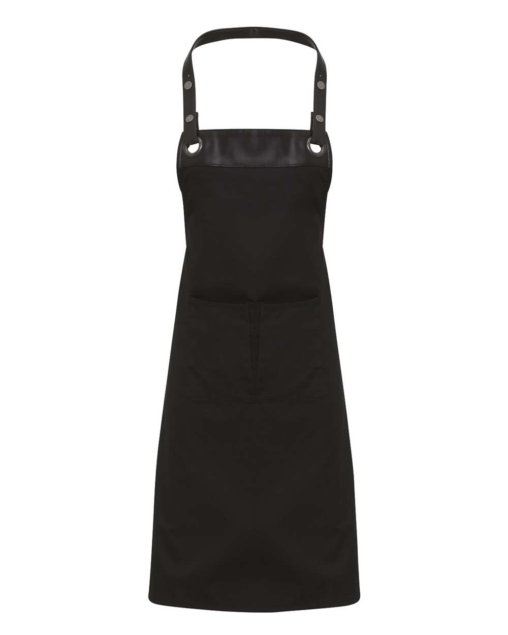 Artisan Collection by Reprime Espresso Bib Apron - RP123 Black- Black