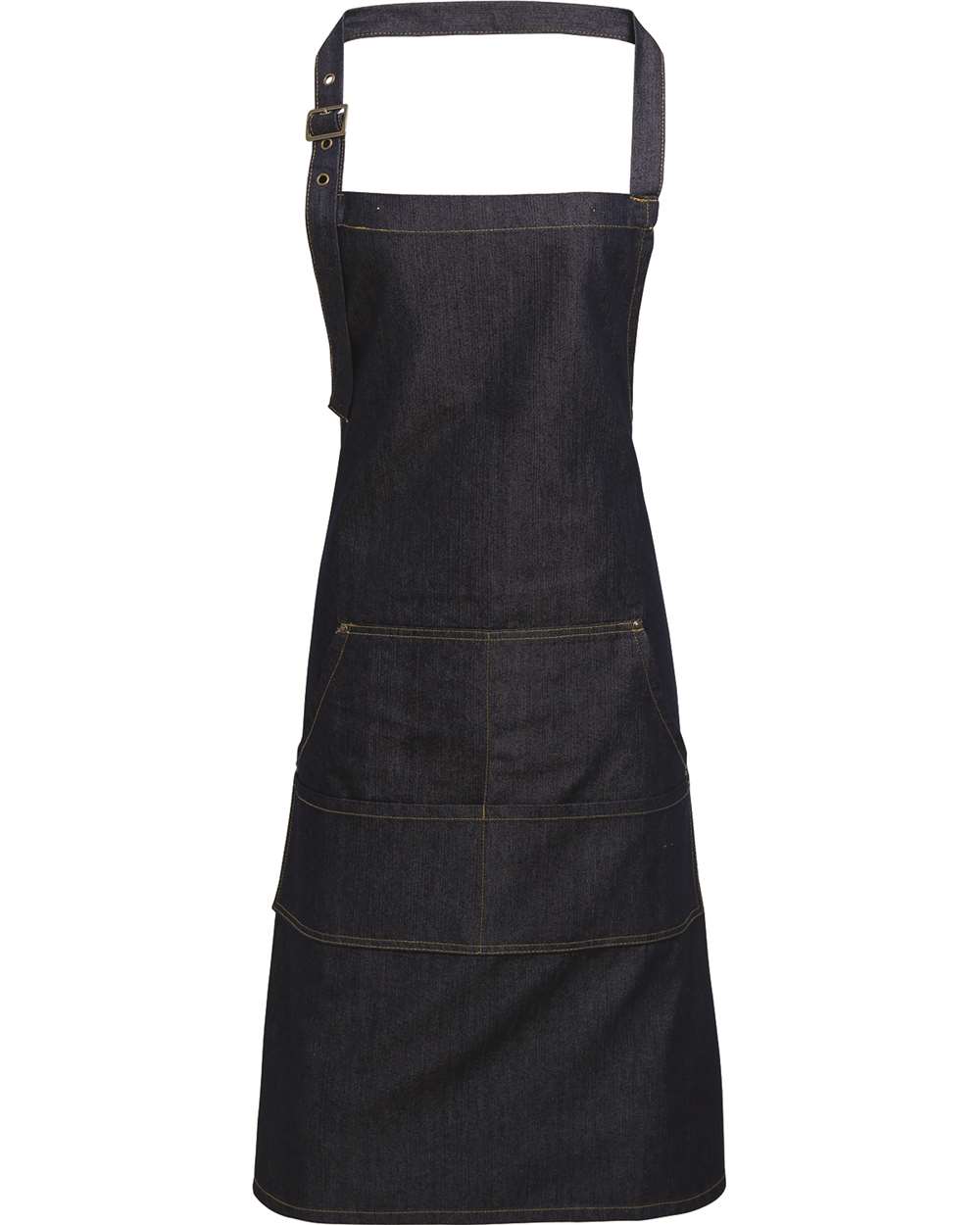 Artisan Collection by Reprime Jeans Stitch Denim Bib Apron - RP126 Indigo Denim