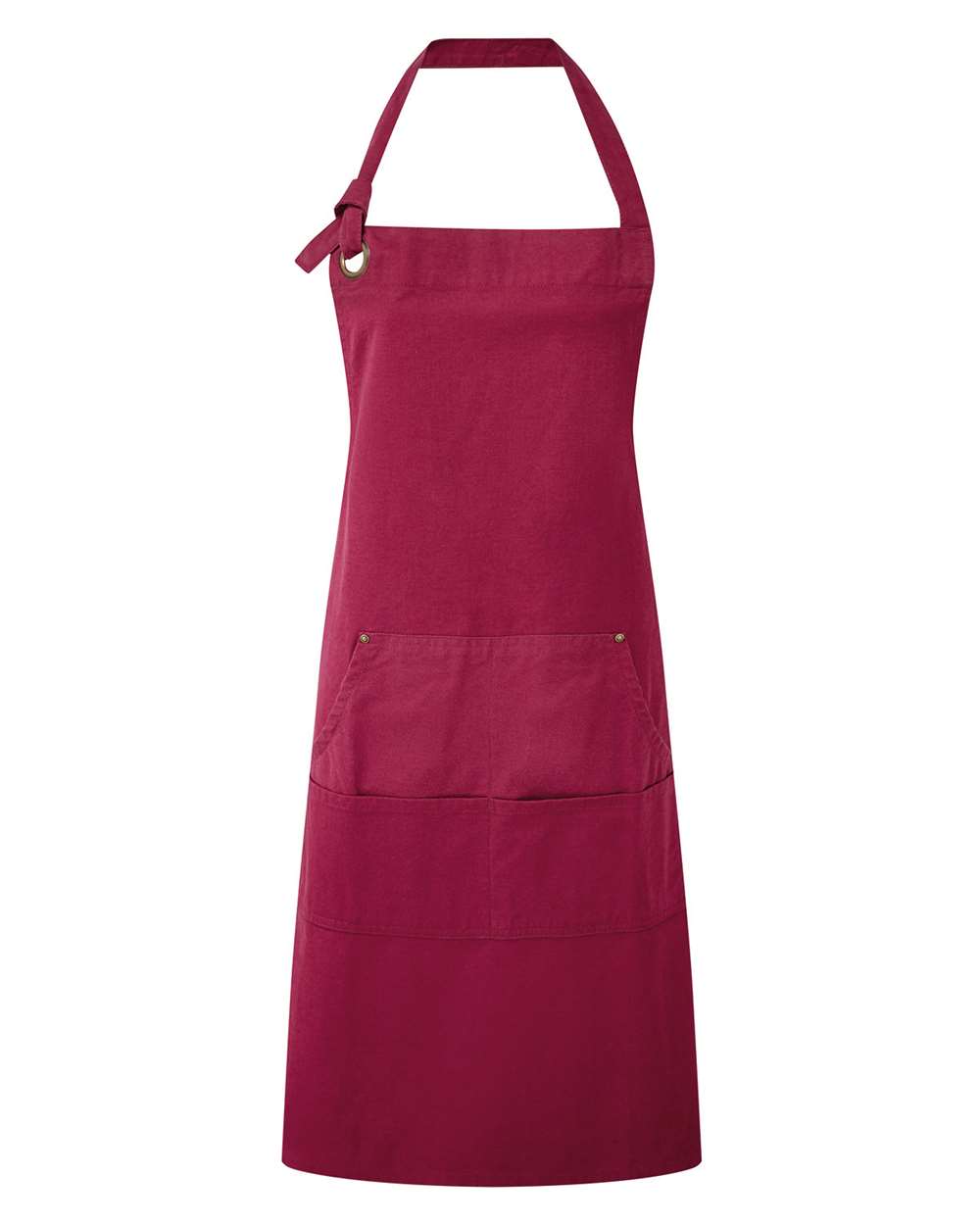 Artisan Collection by Reprime Calibre Heavy Cotton Canvas Pocket Apron - RP137 Burgundy