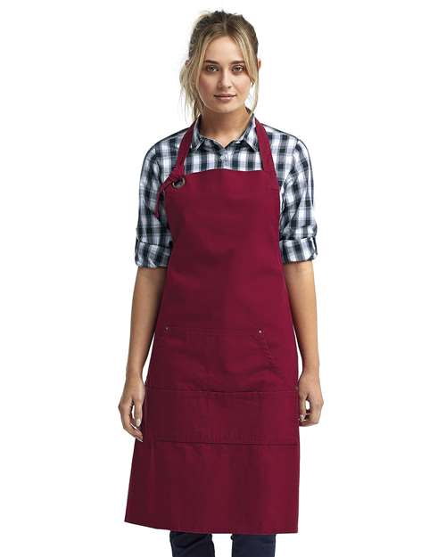 Artisan Collection by Reprime Calibre Heavy Cotton Canvas Pocket Apron - RP137 Burgundy
