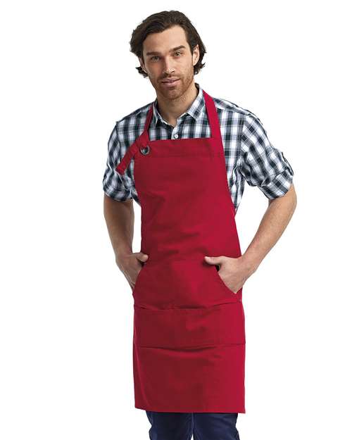 Artisan Collection by Reprime Calibre Heavy Cotton Canvas Pocket Apron - RP137 Red