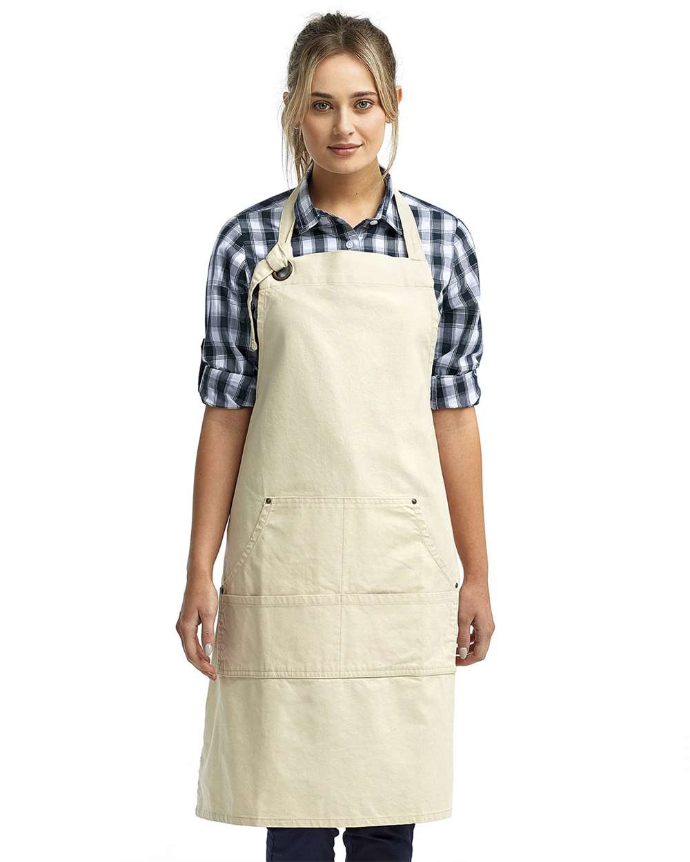 Artisan Collection by Reprime Calibre Heavy Cotton Canvas Pocket Apron - RP137 Natural