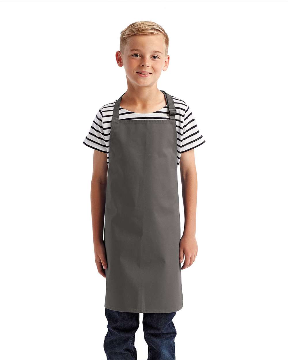Artisan Collection by Reprime Youth Recycled Apron - RP149 Dark Grey
