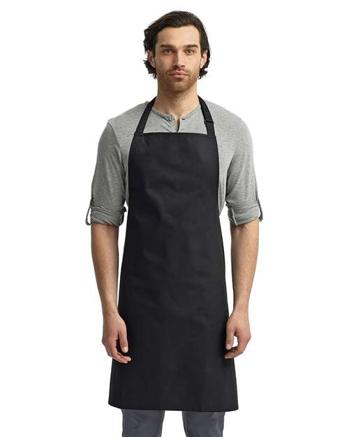 Artisan Collection by Reprime Recycled Bib Apron - RP150 Black