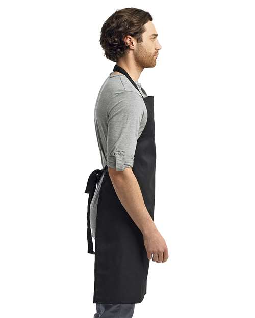 Artisan Collection by Reprime Recycled Bib Apron - RP150 Black