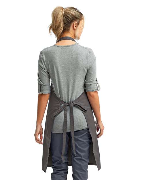 Artisan Collection by Reprime Recycled Bib Apron - RP150 Dark Grey
