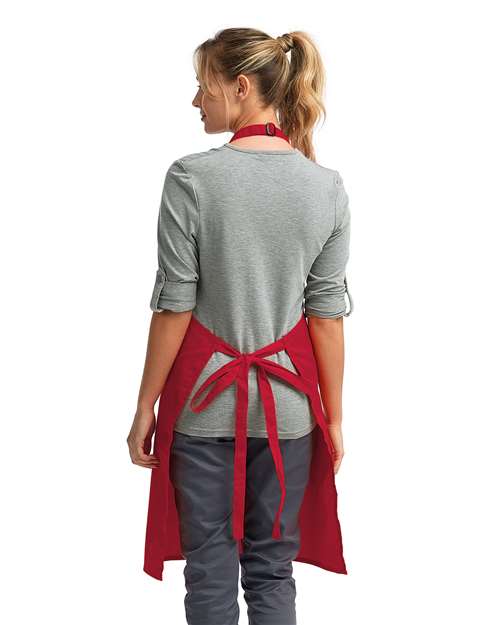Artisan Collection by Reprime Recycled Bib Apron - RP150 Red