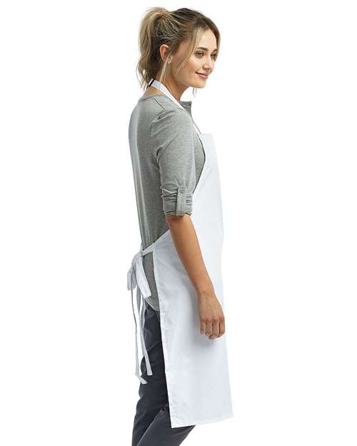 Artisan Collection by Reprime Recycled Bib Apron - RP150 White