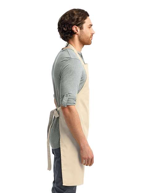 Artisan Collection by Reprime Recycled Bib Apron - RP150 Natural