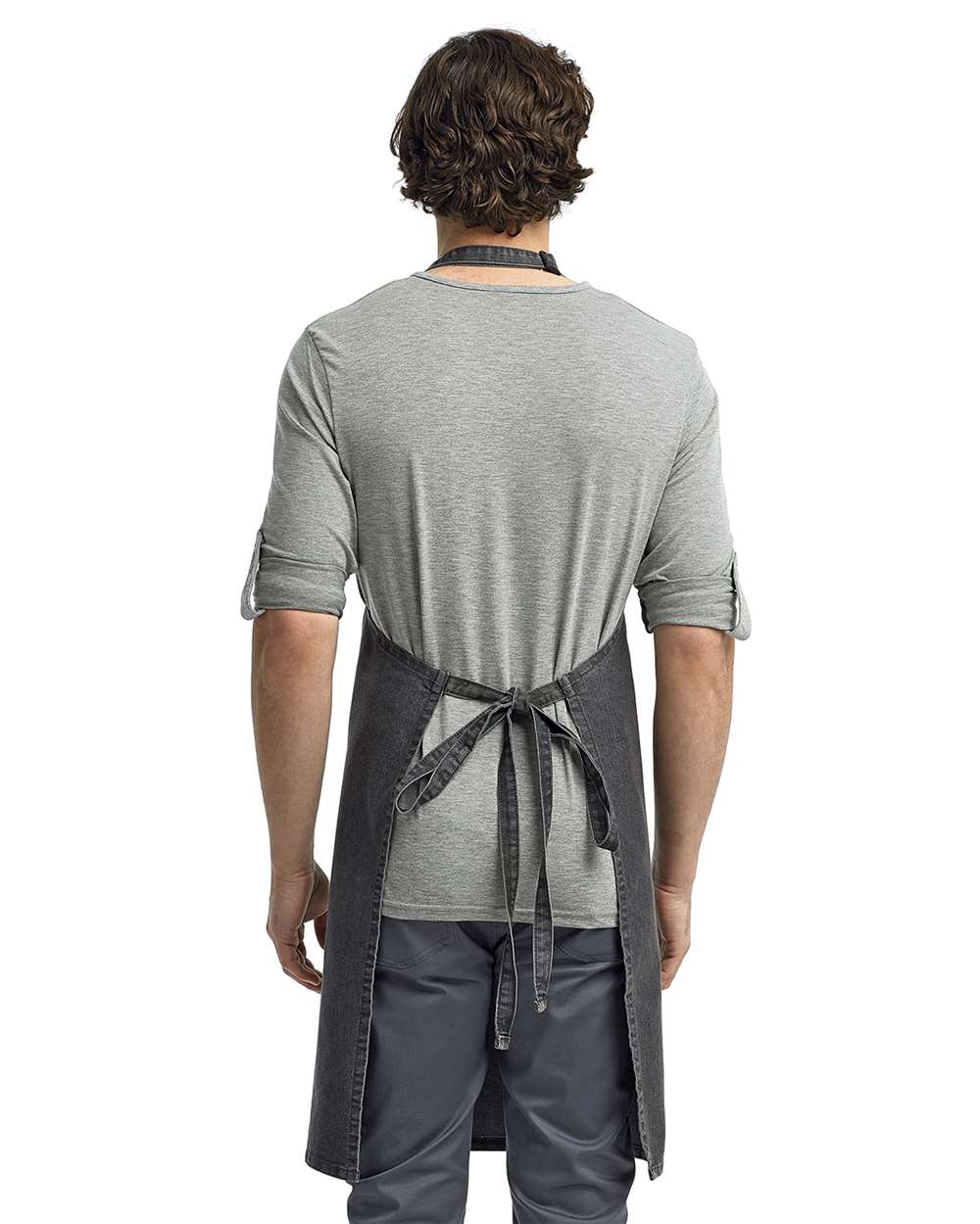 Artisan Collection by Reprime Recycled Bib Apron - RP150 Black Denim
