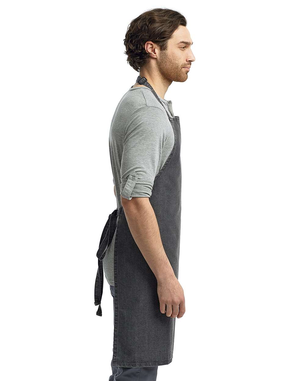 Artisan Collection by Reprime Recycled Bib Apron - RP150 Black Denim