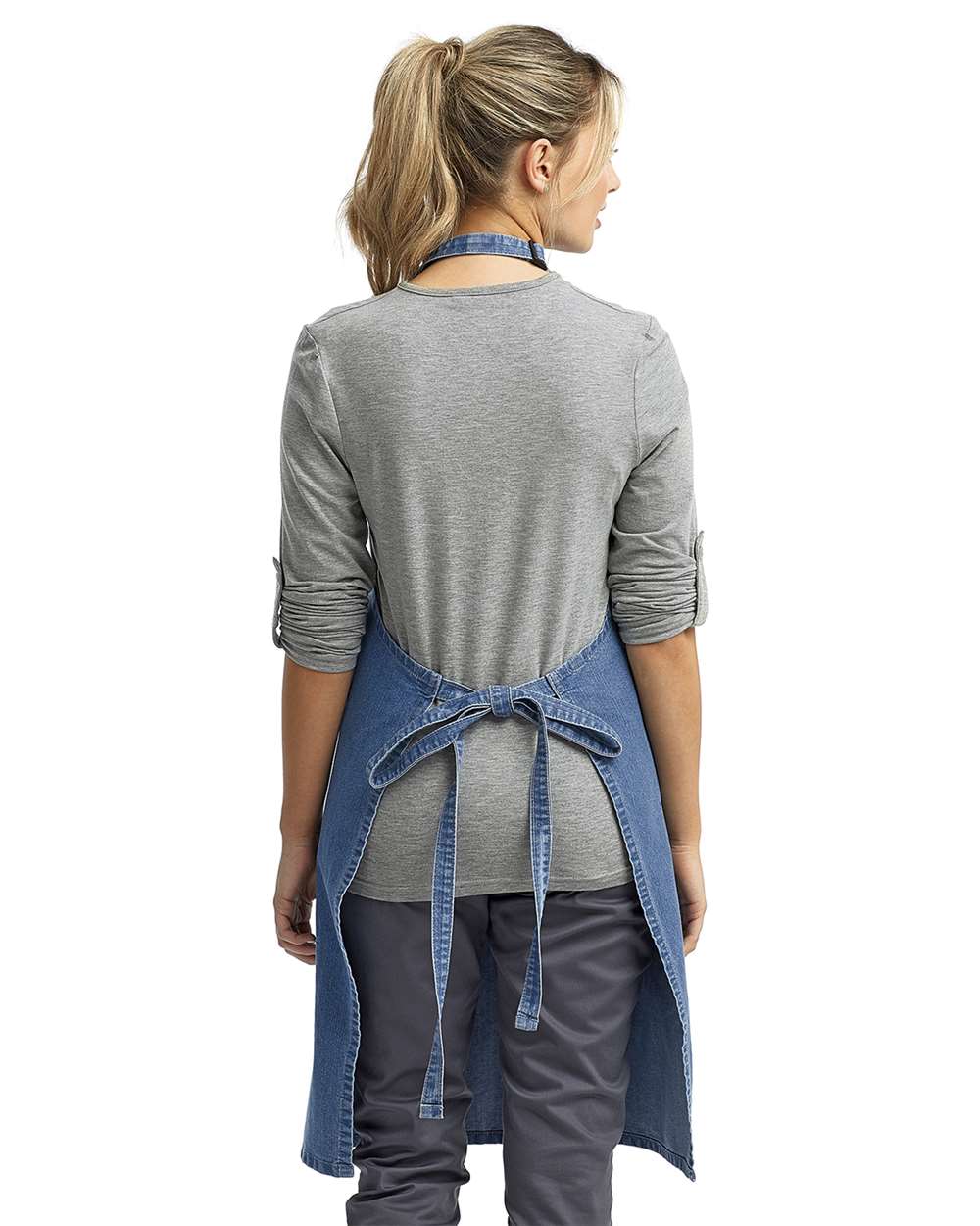 Artisan Collection by Reprime Recycled Bib Apron - RP150 Denim Blue
