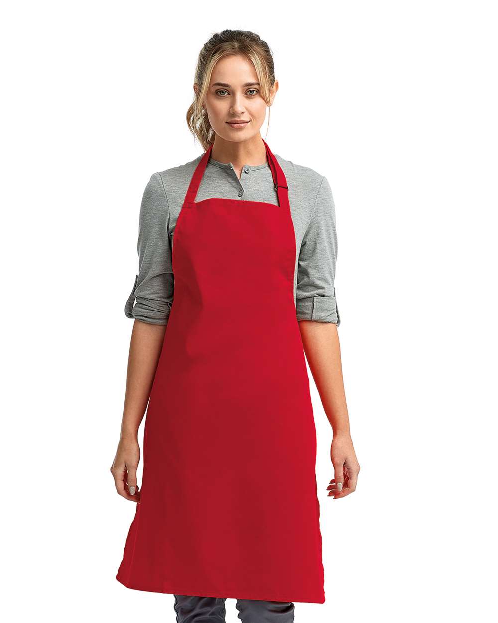 Artisan Collection by Reprime Recycled Bib Apron - RP150 Red