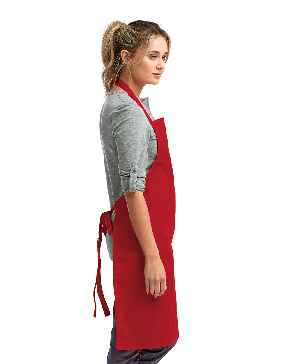 Artisan Collection by Reprime Recycled Bib Apron - RP150 Red