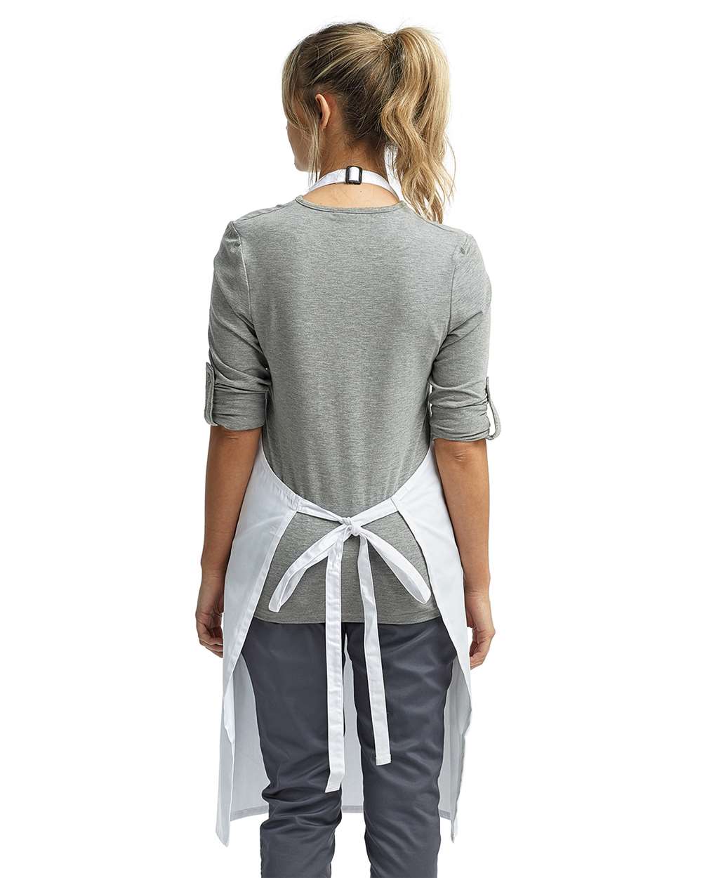 Artisan Collection by Reprime Recycled Bib Apron - RP150 White